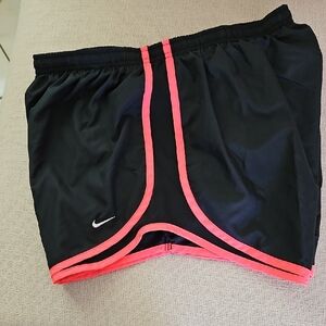 Nike Black Shorts with Pink Accents
